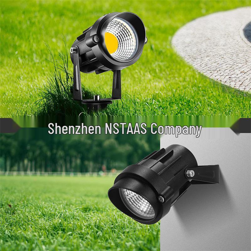 Outdoor Waterproof LED Garden Spike Spotlight for Path, Lawn, and Courtyard Lighting