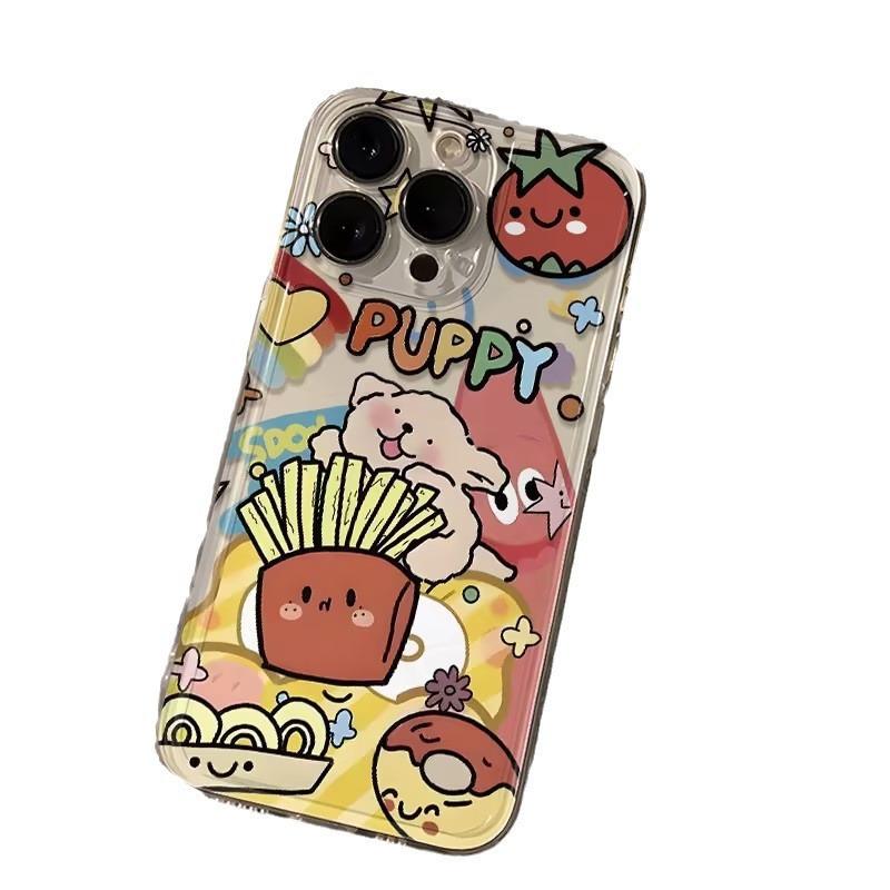 Gluttony Puppy for iPhone 15 Case iPhone14Pro/13/12/xsmax/6/7/8 Transparent