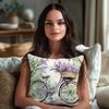 Flowers And Retro Patterns Digital Printing Pillow Cover Short Plush Suitable Living Rooms Bedrooms Sofas Throw Cushion Cover