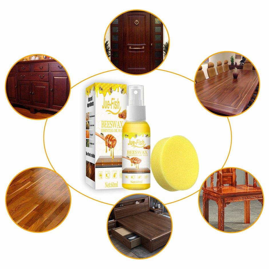 Buy Beeswax Spray Wooden Floor Wax Furniture Care Waxing Liquid Cleaner