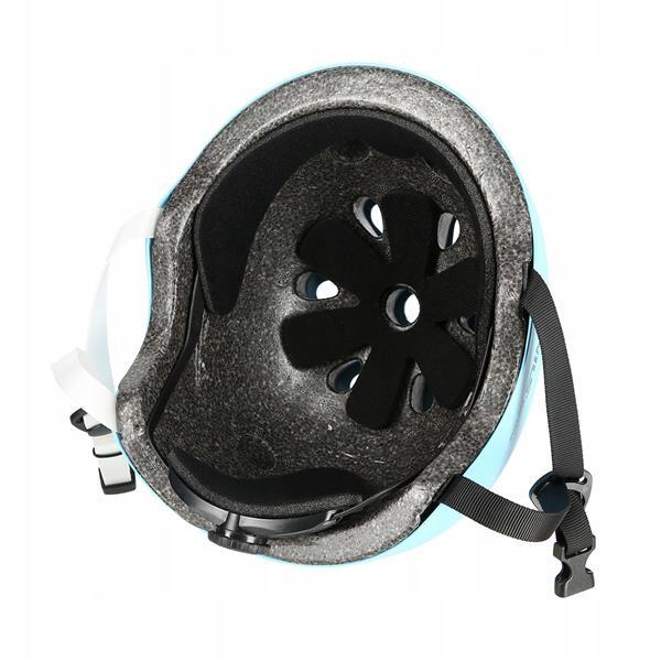 Niebieski Kask Na Rower Ochronny Mocna Skorupa Wentylowany Rozmiar L 58-61