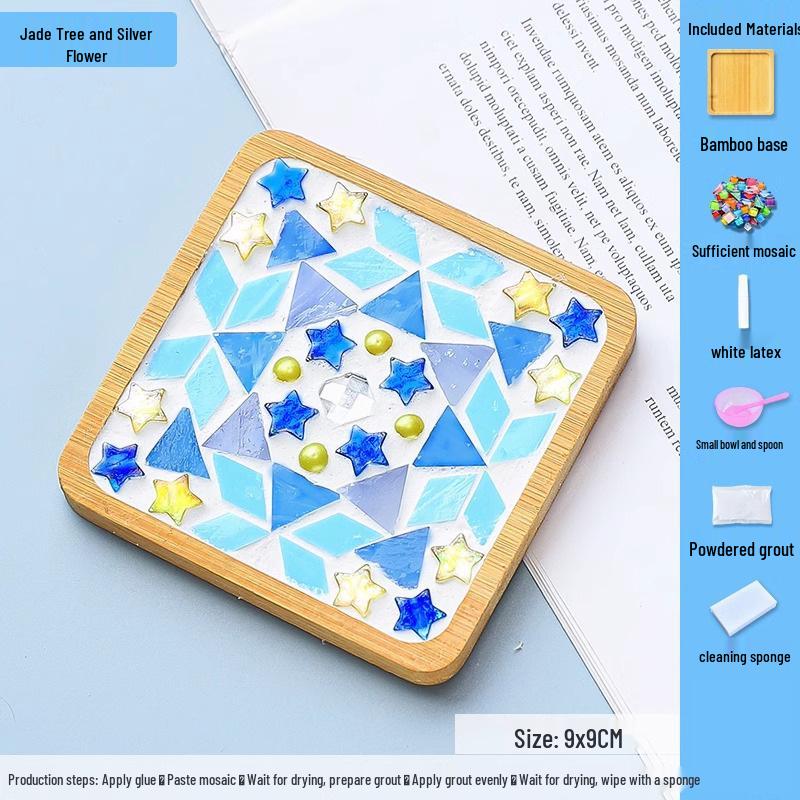 DIY Mosaic Coaster Kit for Kids: Creative Father's Day Craft