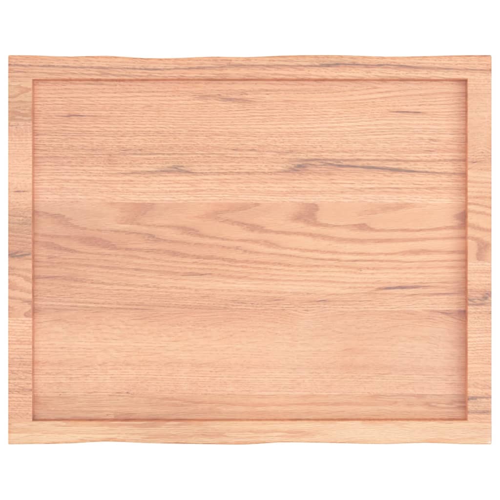 Vidaxl Tabletop, Light Brown 80X60X(2-4) Cm Wood With Natural Edge