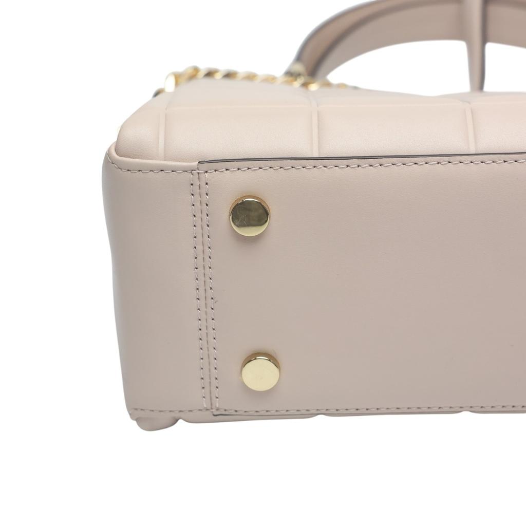 Michael Kors quilting Shoulder Bag Handbag leather pink beige Women 30FIGUSS6L Used