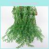 Fake Bamboo Leaf Wall Hanging With Plastic Material For Commercial And Residential Spaces