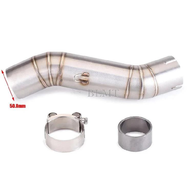 Motorcycle Exhaust Escape Modify Mid Link Pipe For Honda CBR500 CBR500R CB500F CB500X CB400 CBR400 CB400X CB400F 2016 - 2022