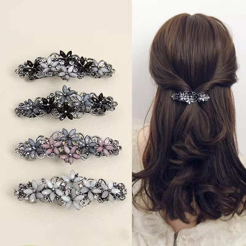 Retro Elegant Spring Alloy Hair Clip: Korean-Style Ponytail Accessory