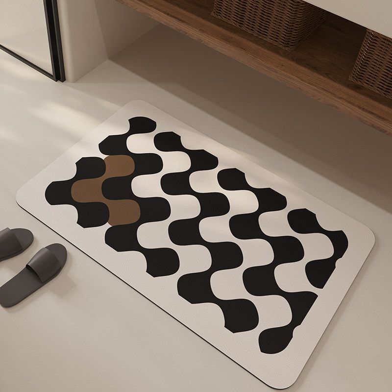 

Диатомовая грязь абсорбирующий коврик для ног, противоскользящий, быстросохнущий, для ванной комнаты, для мытья рук, у входа в туалет, влагостойкий для ванной комнаты 40X60cm 15.7X23.6in