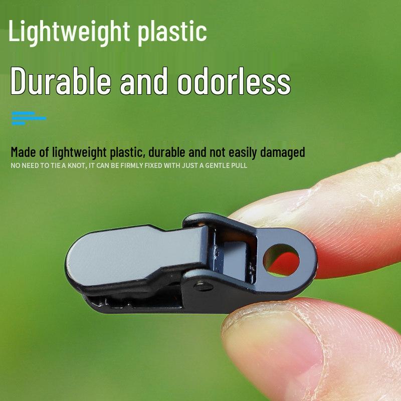 In-Stock Windproof Waterproof Tent Clips – Reinforced Multi-functional Rope Buckles