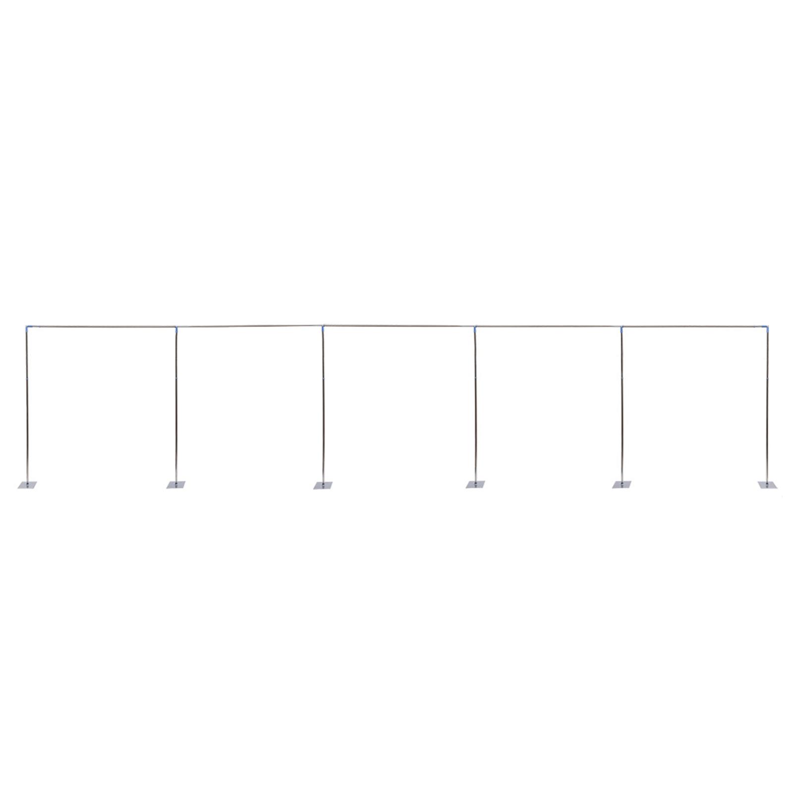 

Комплект труб для фона 10 x50 , Система поддержки фона Рама для штор ГОРЯЧАЯ для украшения ваших вечеринок, приемов, свадебного показа серебряный