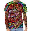 Summer Round Neck 3D Art Print Top Fashionable Casual Short Sleeved Men's T-shirts