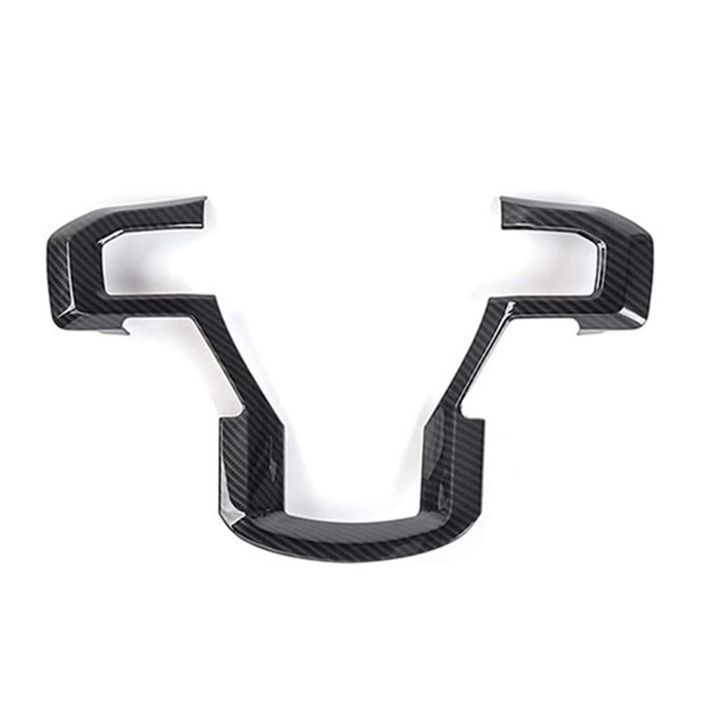 ABS Carbon Fiber Look Steering Wheel Cover Trim For 17-20 Ford F-150 F-250 F-350