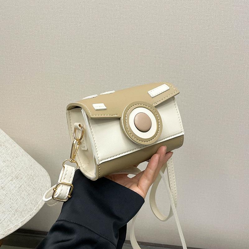 Color Matching Trend Sweet Japanese Small Square Bag Women Fresh Casual Dream Cute Camera Style Versatile Messenger Bag