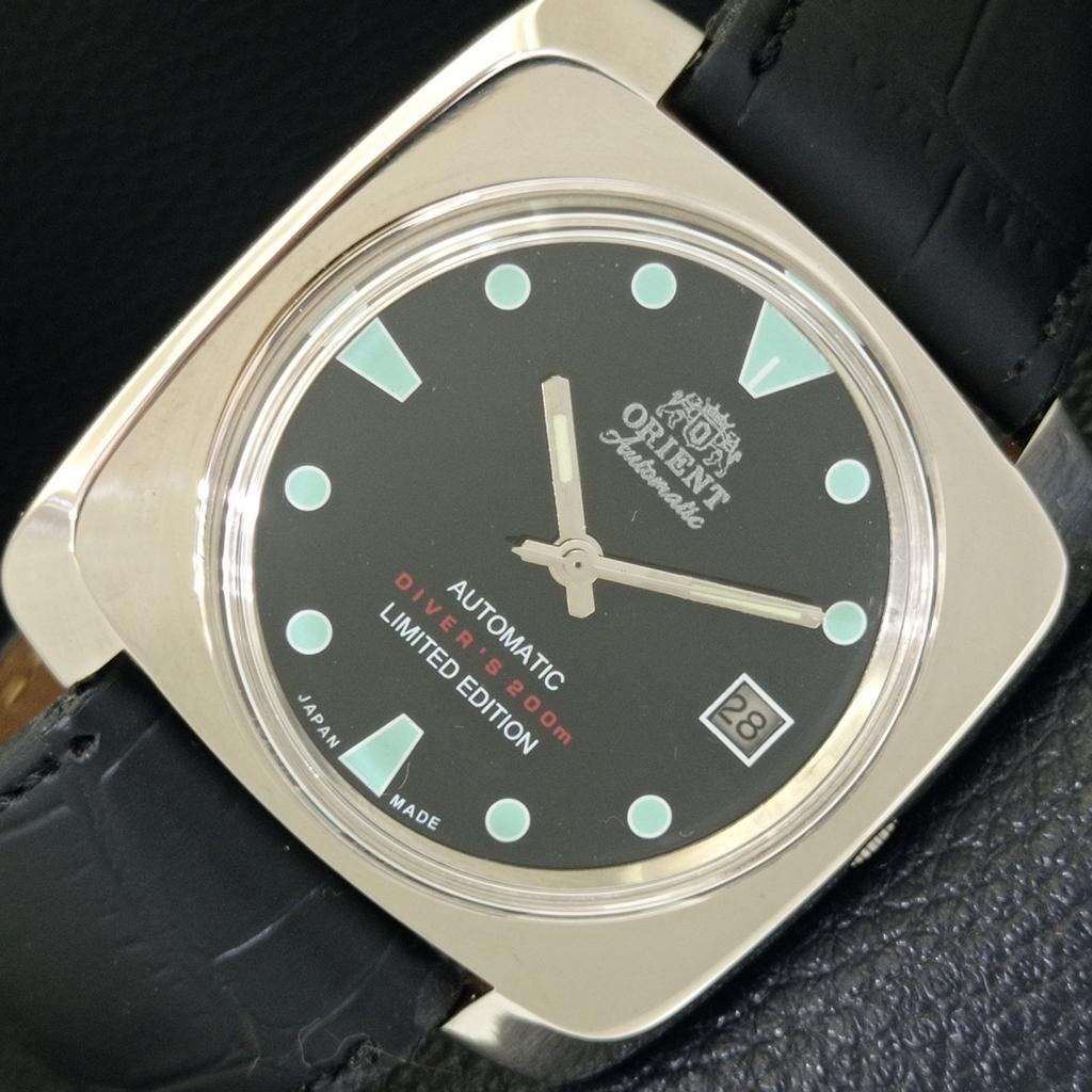 

Б/У ВИНТАЖНЫЕ МУЖСКИЕ АВТОМАТИЧЕСКИЕ ЧАСЫ ORIENT 46941 ЯПОНИЯ ЧЕРНЫЙ ЦИФЕРБЛАТ a702236-5 R123-a702236