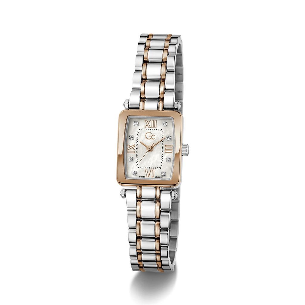 [Gc] Silver Rose Gold Plaza Mini (Z71001L1) Women's Watch