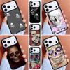 Skull with Dimand Eyes Phone Case for iPhone 17ProMax 12 13 14 15 16e 17 Pro Max Plus Air Cover