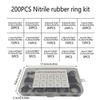200Pcs With Box Washer Seals Nitrile Rubber Rubber Sealing Gaskets New O Ring