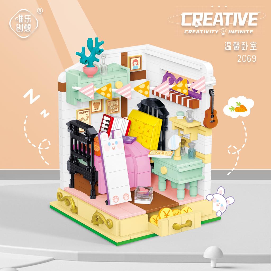 Compatible Lego Building Block Mini City Building Street View Snack Street Puzzle Children'S Toys Boys And Girls Institutional Gifts