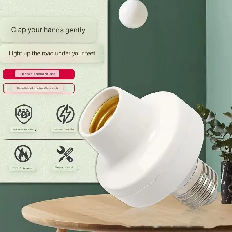 360° Smart Led Bulb E27 Plug Radar Motion Sensor 220V Light Bulb Holder 3-8m Sensing Distance LED Bulb Lamp Holder Auto On/Off Socket Adapter