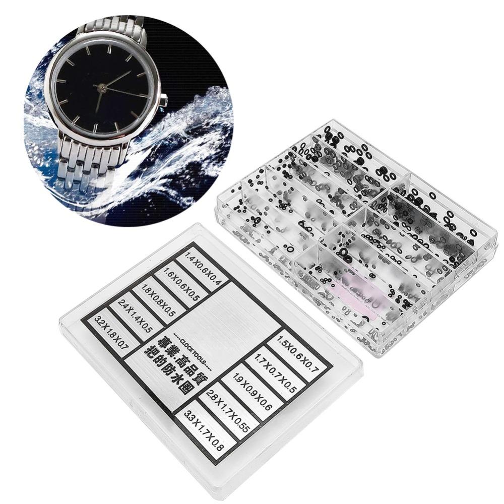 Black Watch Waterproof Seals 8.6*6.4cm Watch Repair Tools Waterproof O Ring Kit For Watchmakers