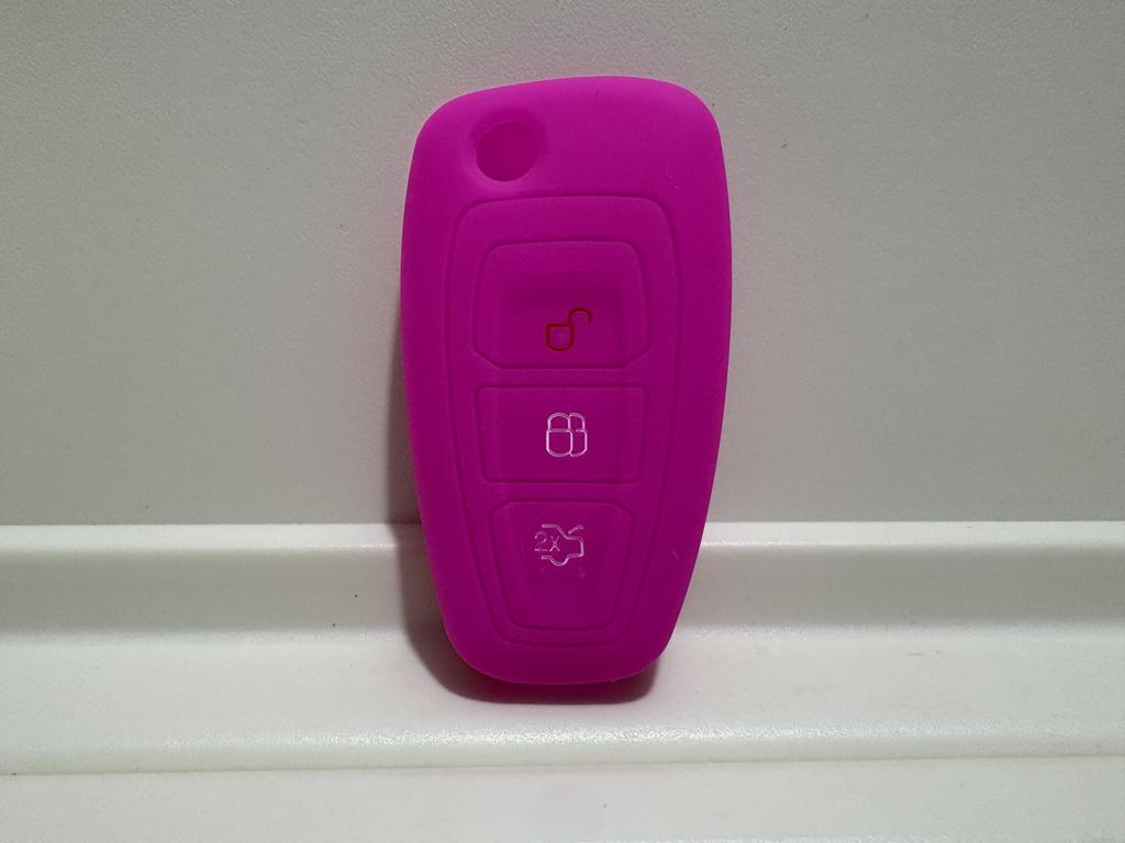 New Silicone Key Cover Case For Ford Focus 3 MK3 4 MK4 Fiesta Kuga Escape Ecosport Fob 3 Buttons Flip Folding Remote Shell Parts