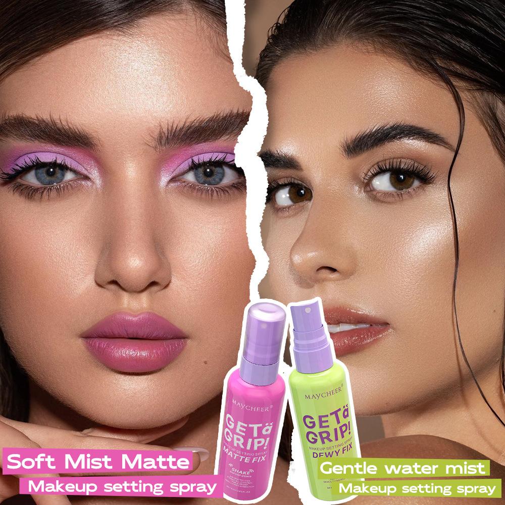 Makeup Setting Spray Long Lasting Makeup Moisturizing Facial Liquid Matte Non-Sticky Finish Setting Spray Oil Control Cosmetics
