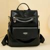 One Shoulder Bag Retro Fashion PU Soft Leather Bright Shoulder Bag Large Capacity Commuting All Match Women's Backpack