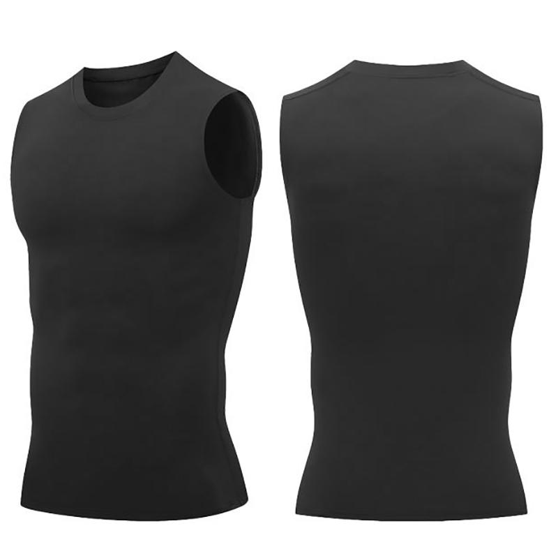 Muscleguys New Compression Gym Training Tank Tops Men's Sports T-shirt Summer Breathable Fitness Running Vest Quick Drying Sleeveless Tops