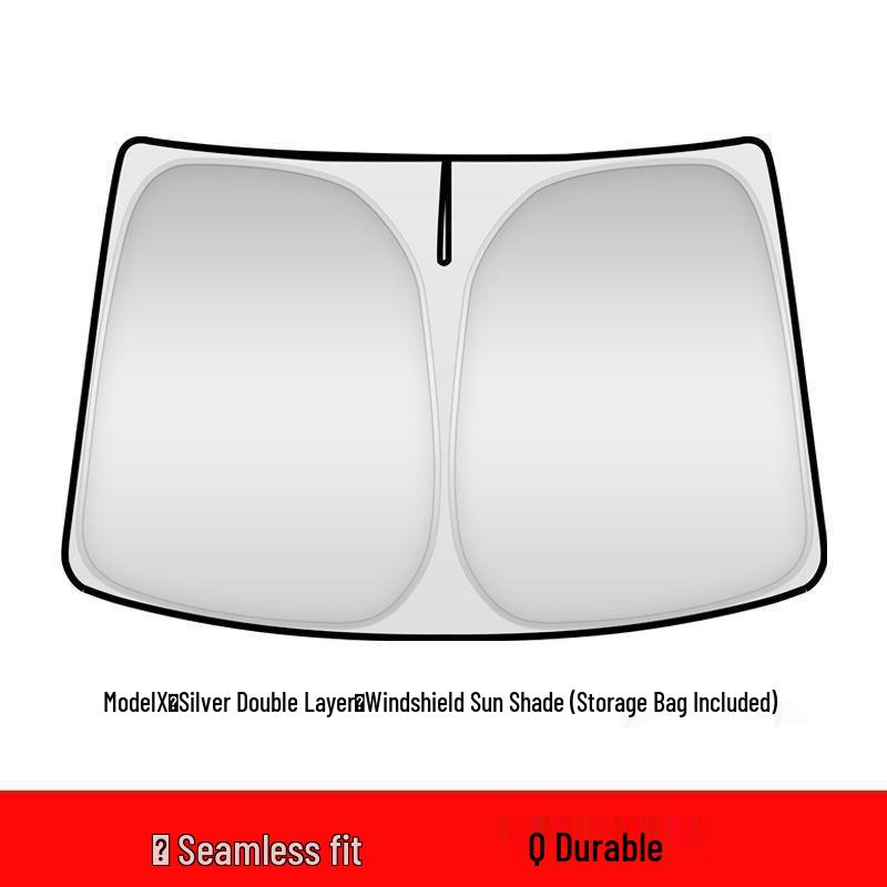 

Tesla Model 3/Y/S/X Front Windshield Sunshade Umbrella - Heat Insulation Visor