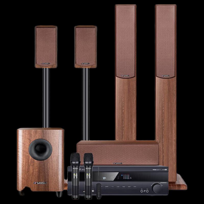 

SANSUI F7 5.1-канальна домашня аудіосистема для домашнього кінотеатру та KTV, штепсель CN (адаптер в комплекті)