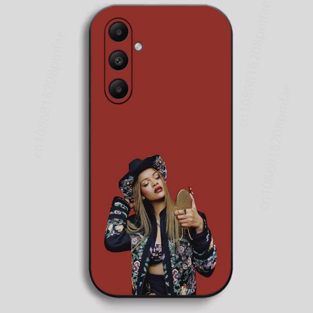BADgalriri R-Robyn R-Rihanna Fenty Phone Case For Samsung Galaxy A13,21s,22,31,32,40,52,71,A91 Soft Black Shell
