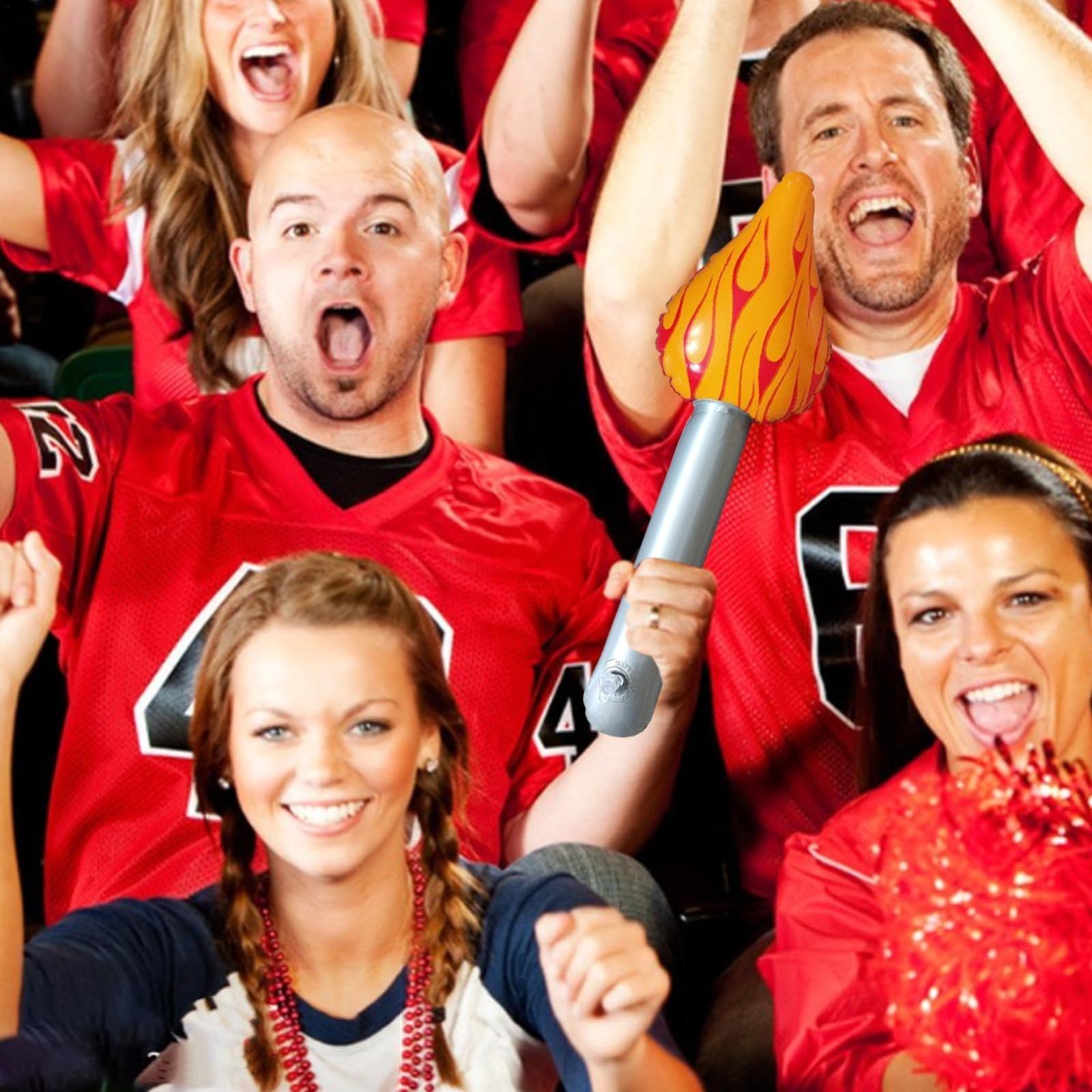 

Надувной факел Веселый факел надувается для игр Средневековые тематические спортивные соревнования для вечеринок, 16 дюймов One Size