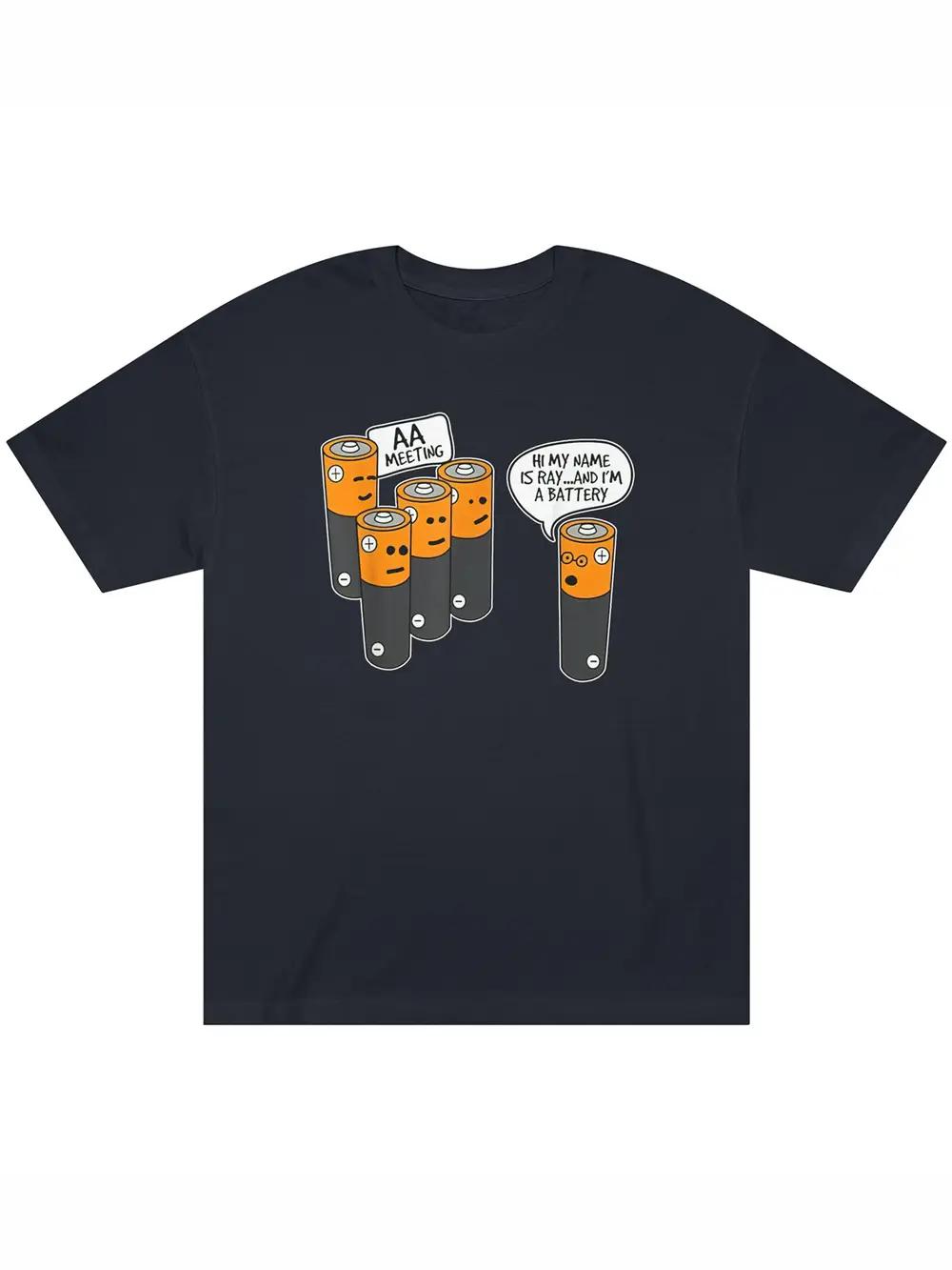

Novelty T-shirt with a Round Neck And Short Sleeves S