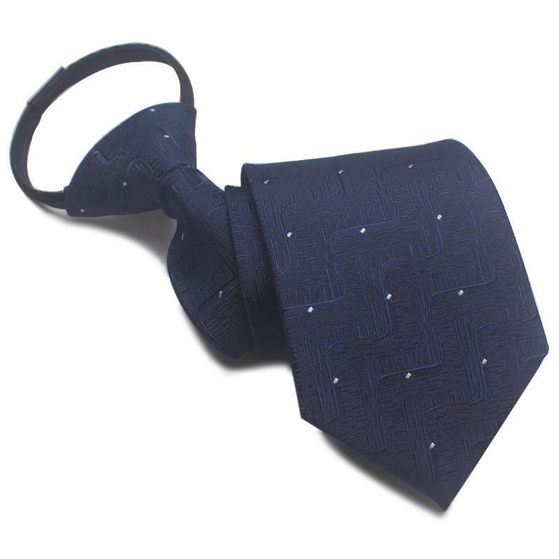 Mens Business Polyester Tie With Arrow Design And Zipper Closure For Office