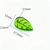 20pcs/lot Green Small Leaf Shape Beads For Jewelry Making Handmade DIY Accessories.