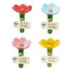 Abreuvoirs pour abeilles pour jardin Alimentateur pour abeilles pollinisatrices Tasses à boire Forme de fleur Stations d'arrosage Coloré Papillon Tasses hygiéniques