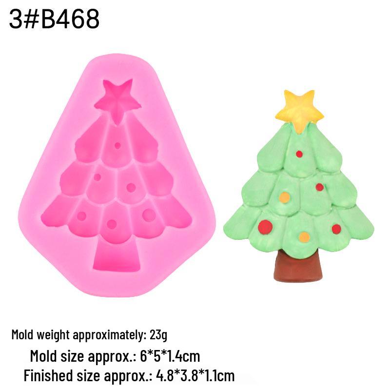 Multe Matrițe de Silicon pentru Tort Brad de Crăciun pentru Decorarea Scenei de Sărbătoare