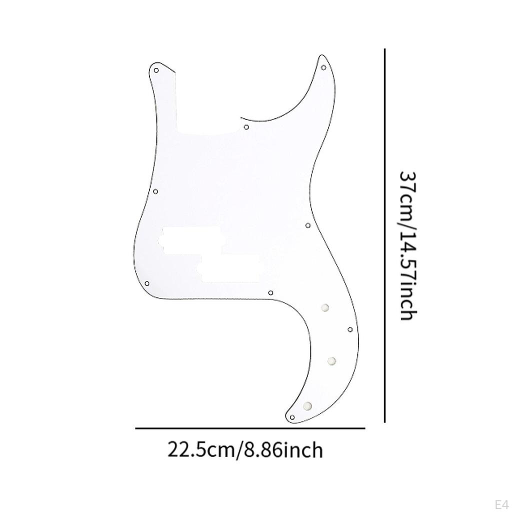 Guitar Pickguard Bass Pick Guard Easy Installation Spare Part Fashion Maintenance Scratch Plate
