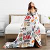 The Big Bangs Theory Sitcom Blankets Quality Warm  Throw Blanket Winter Airplane Travel Couch Chair Sofa Bed Fluffy Bedspread
