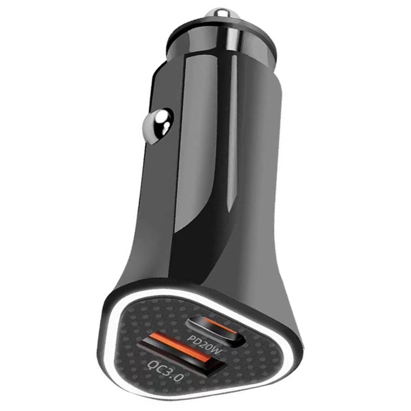 

Автомобильное зарядное устройство с двумя портами 38 Вт с интеллектуальным распределением тока, мощное зарядное устройство для быстрой зарядки нескольких устройств B