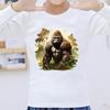 Forest Chimpanzees Stickers On The Fabric Diy Clothes Stickers Heat Transfer Coat Bag Parches Ropa Iron On Patches Decals