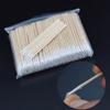 3 Bags/300pcs Cotton Buds Swabs 7cm Long Wooden Handle Tattoo Makeup Microblade Cotton Swab Sticks