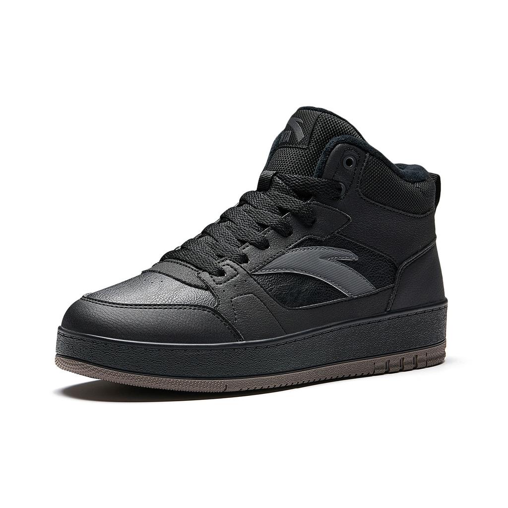 Anta High Top Skateboard Shoes Men's Black/Castle Gray 912548938-3