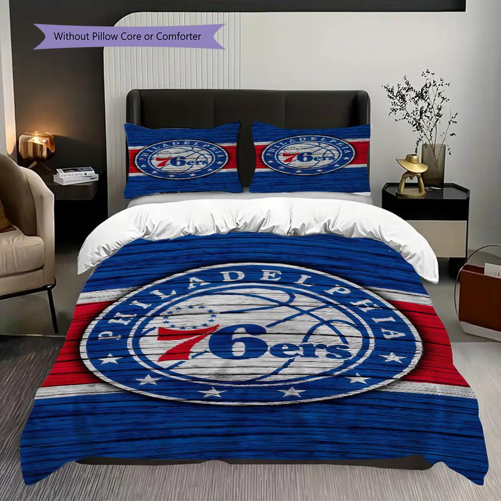 Philadelphia Ers National Emblem Bedding(1 * Duvet Cover + 2 * Pillowcase, Without core)Bedding Set Duvet Cover and Pillowcase