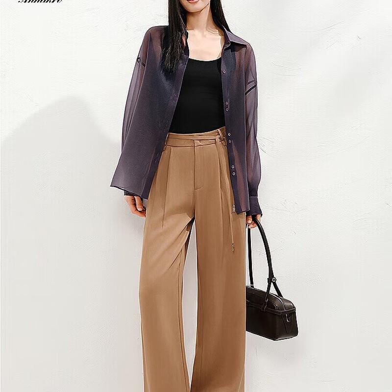 JUZI Annaco Women's Relaxed Lyocell Wide-Leg Pants