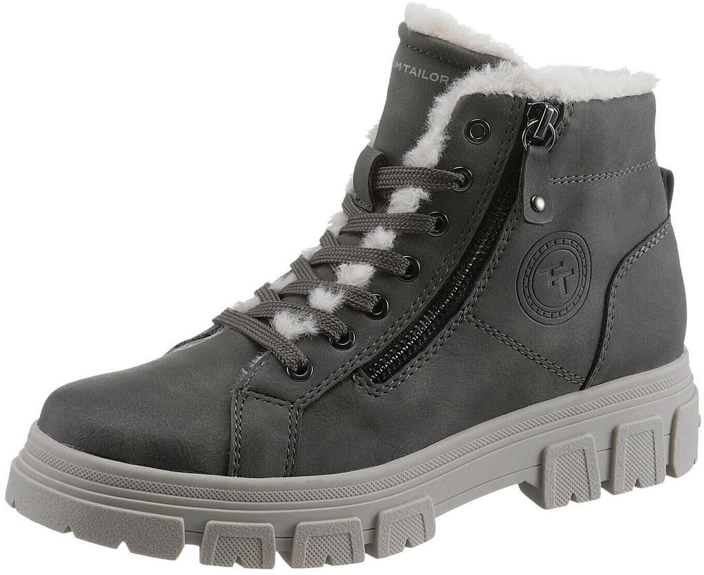 Ботинки Tom Tailor Lederimitat Textil grau