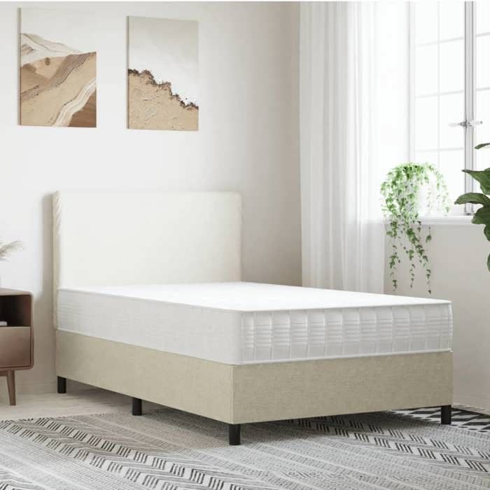 VidaXL Matelas à ressorts ensachés dureté moyenne 120x200 cm 372829