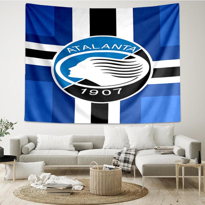Football Atalanta League Printed Tapestry, for Bedroom,Livingroom, dormitory, Large Wall Decor, Fabric Decor Fan Birthday Gifts
