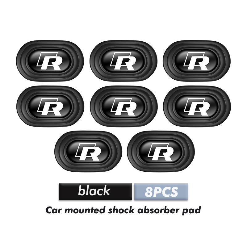For Volkswagen VW Car Logo Door Shock Pad Silicone Anti-Collision Sticker Cover Golf Jetta Passat Mk4 Mk5 Mk6 CC B5 B6 B7 Golf 4 Zj7