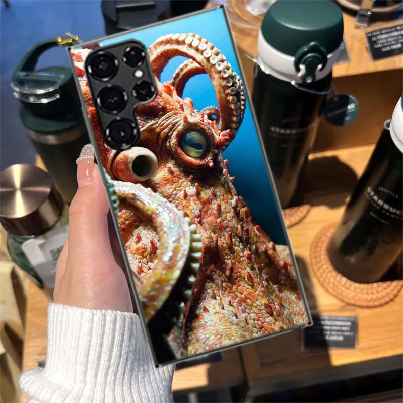 This is a Big Octopus Cases Phone Case for Samsung Galaxy S26 Ultra S25 Edge S24 S23 FE S21 Plus S20 S22 Cover TPU Capa Shell Sh